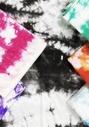 Tie Dye Print Jersey Fabric Viscose Elastane 2-Way Stretch 63" Wide Fashion Dressing - Pink