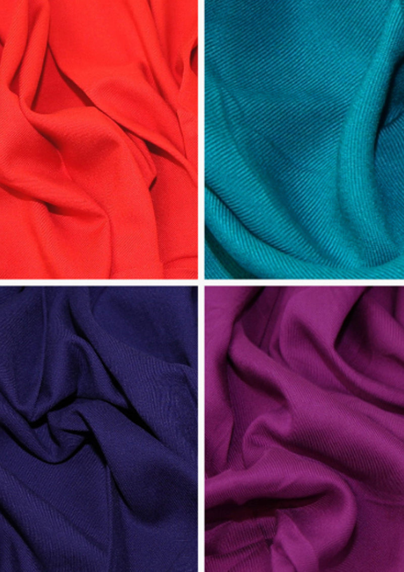 Marina Viscose Twill Tomato Red Dress Fabric 60" Wide Non Stretch Plain Crafting