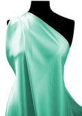 Mint Green Premium Silky Satin Fabric 150cm Wide for Dress Bridal Fashion Scrunchies & Headbands