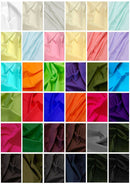 Polycotton Plain Fabric 45" Wide Blended (Light Colours) Lightweight For Craft, Dress & Uniforms