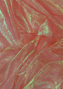 50" Rainbow Organza Pearlised Iridescent Fabric Weddings Decor