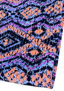 Abstract Diamond Jersey Fabric Designer 62" Wide Viscose Elastane 2-Way Stretch Dressing Material