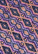 Abstract Diamond Jersey Fabric Designer 62" Wide Viscose Elastane 2-Way Stretch Dressing Material