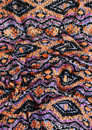 Abstract Diamond Jersey Fabric Designer 62" Wide Viscose Elastane 2-Way Stretch Dressing Material