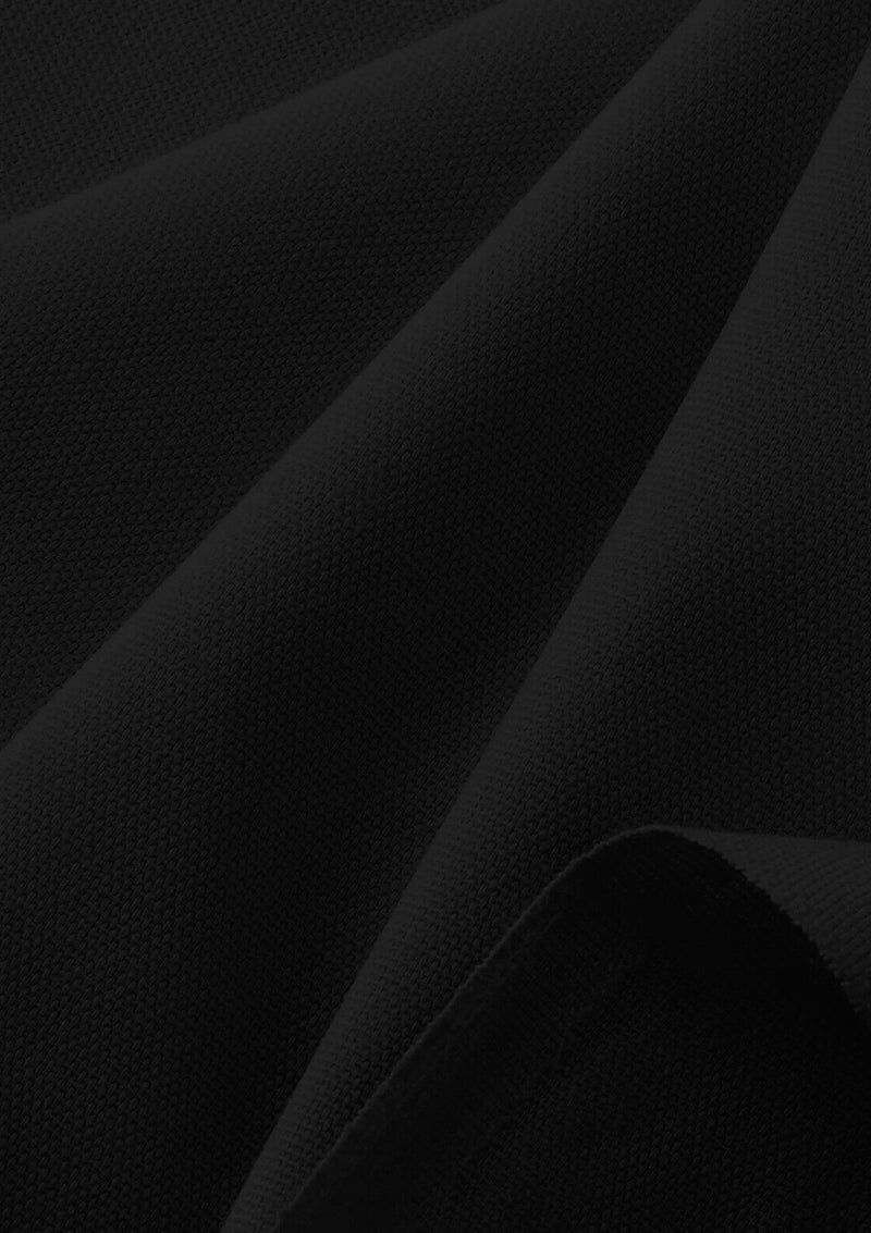 Black Cotton Canvas Fabric 100% Cotton 57" for Upholstery Clothing Craft & Bags