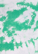 Tie Dye Print Jersey Fabric Viscose Elastane 2-Way Stretch 63" Wide Fashion Dressing - Green